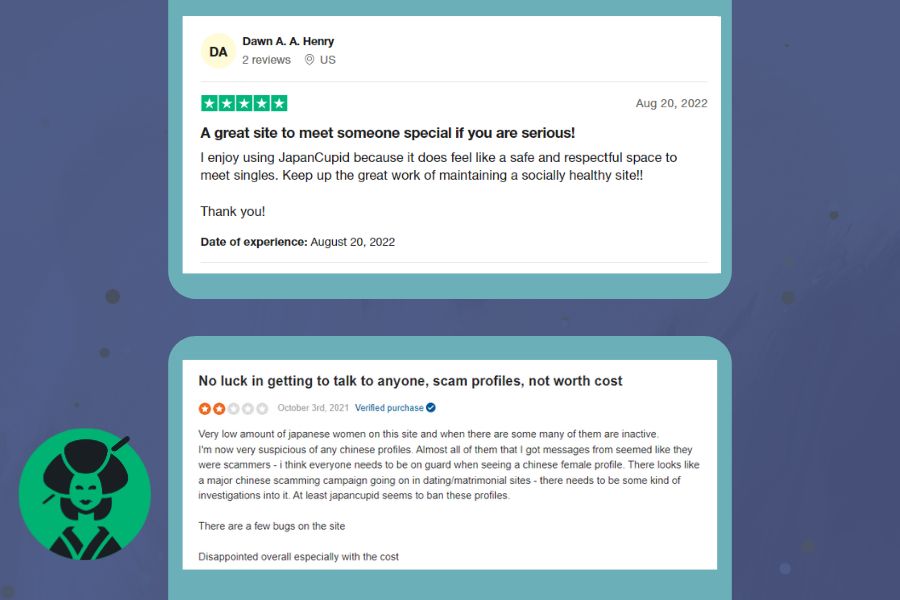 JapanCupid users reviews