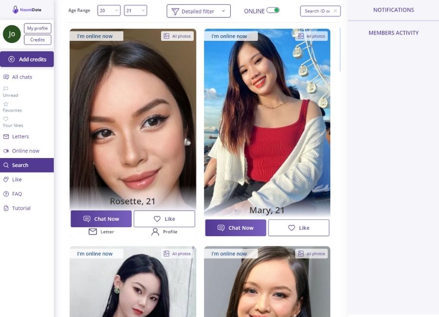 Naomi Date main page