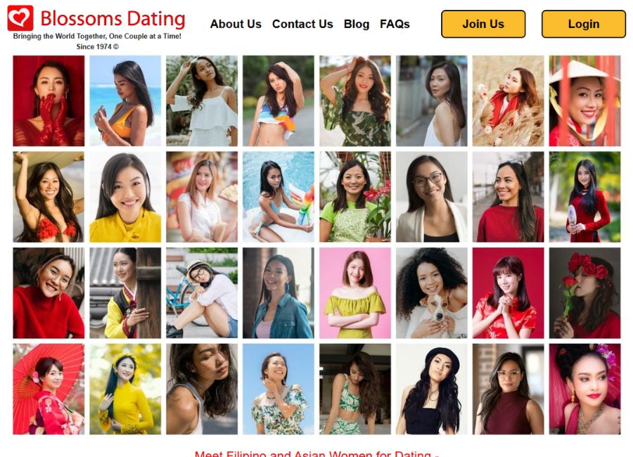 BlossomsDating main page