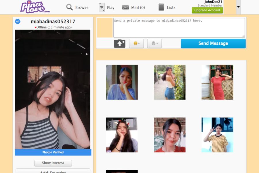 PinaLove profile